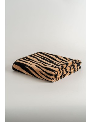 Ozka Concept Soley | Tiger |%100 Pamuk Kadife Misafir Havlusu Leopar Kaplan