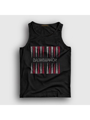 Presmono Unisex Siyah Words Backgammon Tavla Oyun V2 Atlet