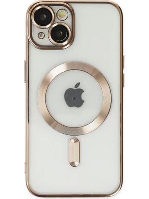 Fırsatkolik iPhone 14 Kılıf Kross Magneticsafe Kapak - Gold
