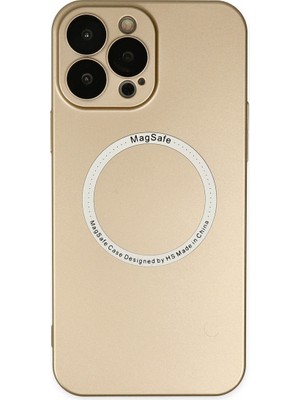 Fırsatkolik iPhone 13 Pro Kılıf Jack Magneticsafe Lens Silikon - Gold