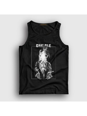 Presmono Unisex Siyah Chat Pile Rock Band Atlet