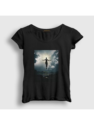 Presmono Kadın Siyah Raised By Wolves Dizi T-Shirt