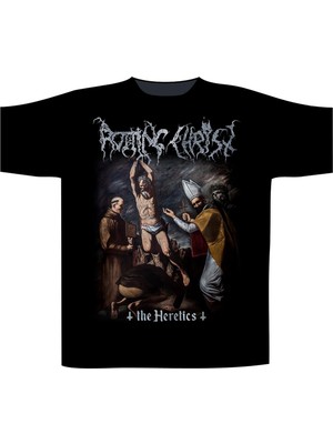 Tarzsokak Rotting Christ The Heretics Metal Band Baskılı Penye Tişört