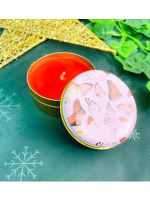 Ozka Concept Giftmoda Tasarımlı Kokulu Teneke Mum (Beyaz)