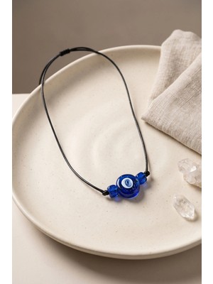 Uravas Store Mey Ithalat® Handmade Bohem Mavi Nazar Kolye
