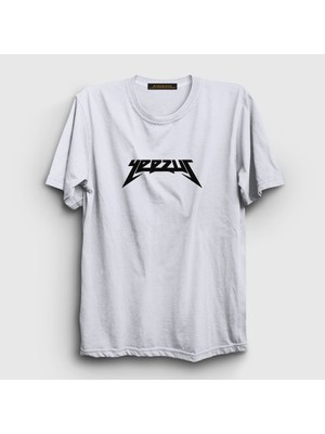 Presmono Unisex Beyaz Yeezus Kanye West T-Shirt