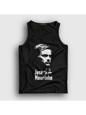 Presmono Unisex Siyah Godfather Jose Mourinho Atlet