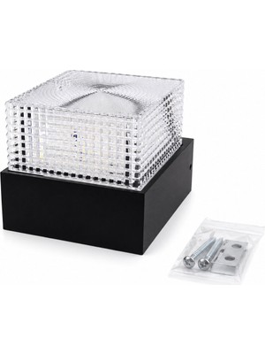 Uravas Store IP66 50.000 Saat LED Ömrü 5W Mercan LED Aplik Duvar Lambası ARS-348957 (5528)