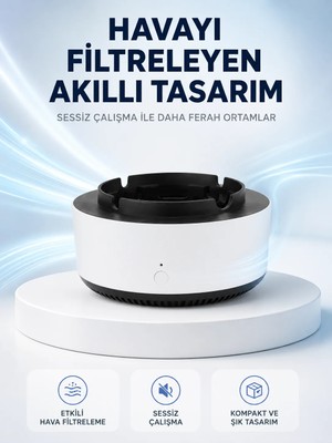 Negok Hava Temizleyici Küllük ,duman Filtreli, Sessiz Çalışan, Şık Tasarım