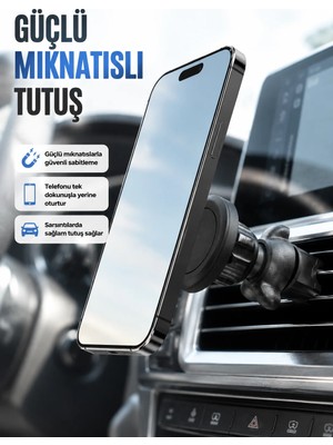 Negok Araç Içi Manyetik Telefon Tutucu Havalandırma Klipsli Telefon Standı