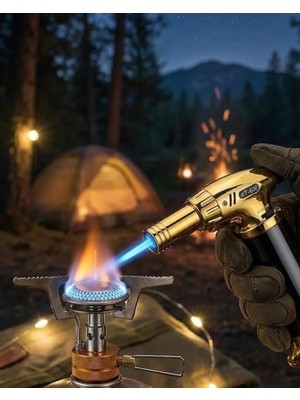 Negok Çok Amaçlı Torch Pürmüz Çakmak Kamp Mutfak Hobi Kullanımlı