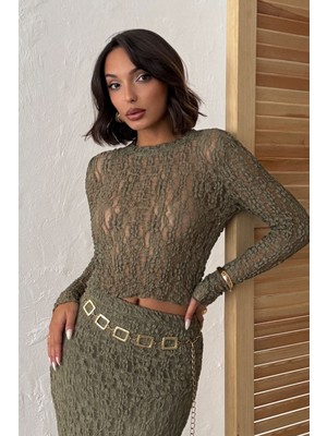 Very Moda Dantel Abiye Bluz| F1886