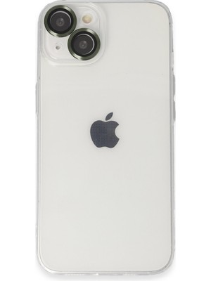 Fırsatkolik iPhone 14 Kılıf Luko Lens Silikon - Yeşil