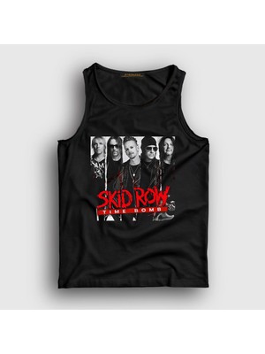 Presmono Unisex Siyah Time Bomb Skid Row Atlet