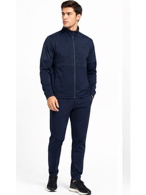 Boss Desenli Lacivert Regular Fit Eşofman Takımı