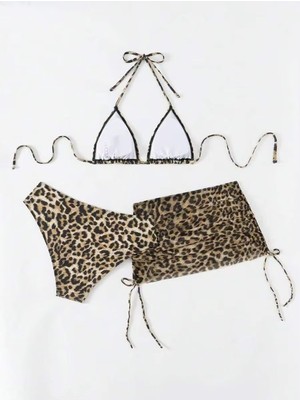 Ece's Design Kadın Leopar Desenli Bikini Takımı MY1006