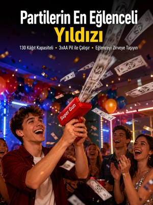 Uravas Store Partiler ve Sosyal Medya Içerikleri Için Etkili Kâğıt Atma Oyuncağı Yeni Nesil
