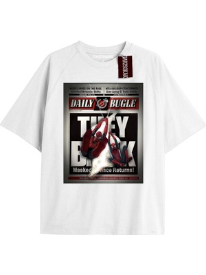 Tarzsokak Spider-Man Gazete Baskı Model No Way Home Tshirt