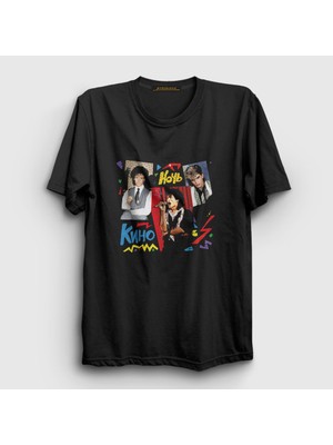 Presmono Unisex Siyah Album Kino Noch T-Shirt