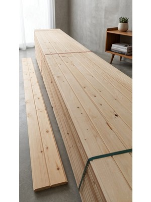 AVG Ahşap Ithal Ladin Lambiri 14*85*1300MM (10'lu Paket)