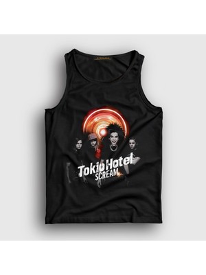 Presmono Unisex Siyah Scream Tokio Hotel Atlet