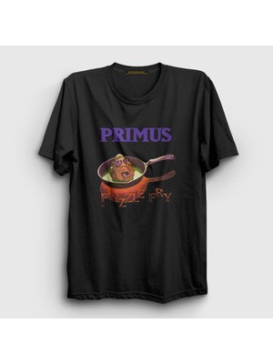 Presmono Unisex Siyah Frizzle Fry Primus T-Shirt