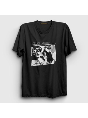 Presmono Unisex Siyah Goo Sonic Youth T-Shirt