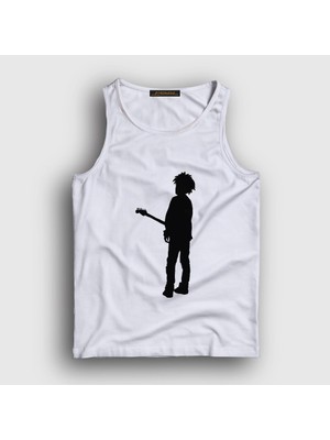 Presmono Unisex Beyaz Guitar Robert Smith The Cure Atlet