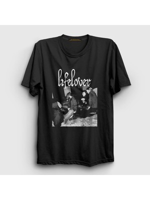 Presmono Unisex Siyah Graveyard Lifelover T-Shirt
