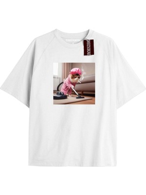 Tarzsokak California Baskılı Oversize Kalıp Unisex T-Shirt