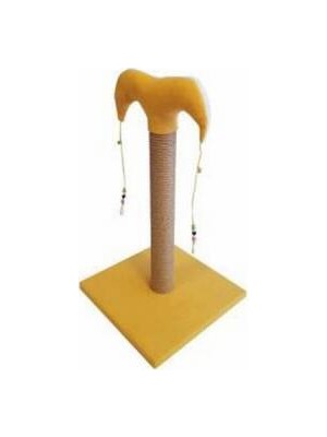Bezos Ince Kedi Tırmalama Tahtası 50 cm Sarı