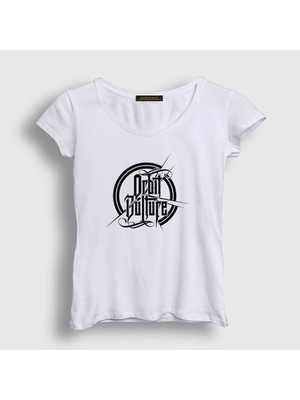Presmono Kadın Beyaz Logo V2 Orbit Culture T-Shirt