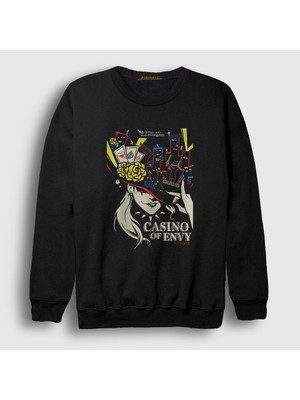 Presmono Unisex Siyah Niijima Casino Of Envy Persona 5 Sweatshirt