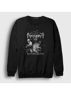 Presmono Unisex Siyah Scrapes From The Past Psychonaut 4 Sweatshirt