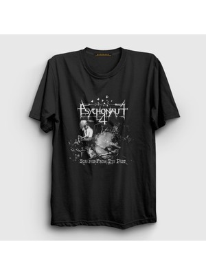 Presmono Unisex Siyah Scrapes From The Past Psychonaut 4 T-Shirt