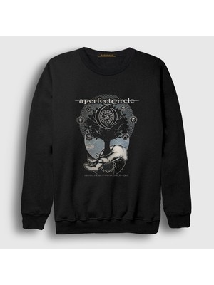 Presmono Unisex Siyah San Antonio A Perfect Circle Sweatshirt