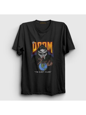 Presmono Unisex Siyah The Illest Villain Rap Mf Doom T-Shirt