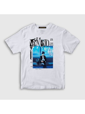 Presmono Unisex Çocuk Beyaz Makoto Oyun Persona 3 T-Shirt