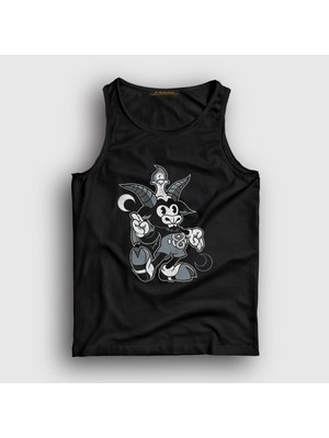 Presmono Unisex Siyah Do Walt Thou Wilt Cartoon Baphomet Atlet