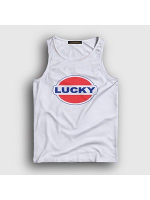 Presmono Unisex Beyaz Logo Lucky Halsey Atlet