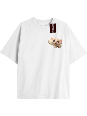 Tarzsokak Penguen Baskılı Oversize Kalıp Unisex T-Shirt