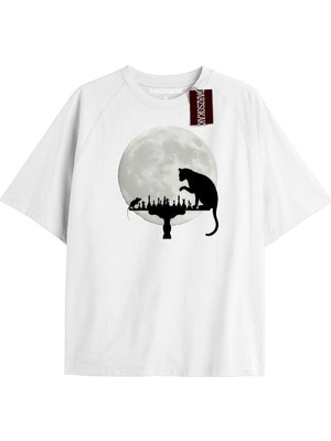 Tarzsokak New York Baskılı Oversize Kalıp Unisex T-Shirt
