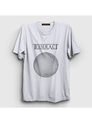 Presmono Unisex Beyaz Altered State Tesseract T-Shirt