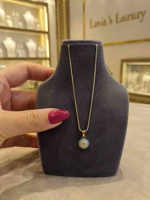 Lavin’s Luxury Nazar Boncuğu Çelik Kolye 🧿