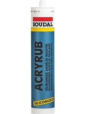 Fırsatkolik Mey Ithalat® Soudal Acryrub Silikonize Mastik 310 ml Antrasit