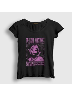 Presmono Kadın Siyah Portals Melanie Martinez T-Shirt