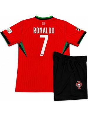 Mmt Spor Ronaldo Portekiz 2026/2027 Yeni Sezon 7 Numara Yeni Çocuk 2 Li Set Forması Kırmızı