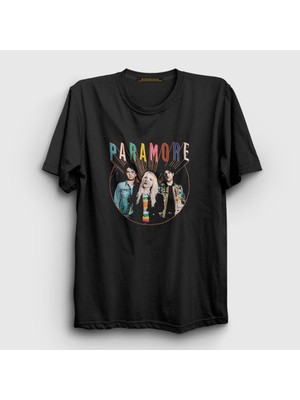 Presmono  Siyah Band Müzik Paramore T-Shirt