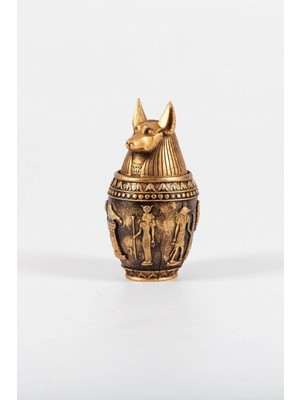 Moontime Alaçatı Antik Mısır Tanrısı Anubis Biblo Kapaklı Kutu