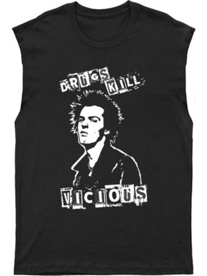 Tarzsokak Sex Pistols Kesik Kol Tişört Kolsuz T-Shirt BKT6127